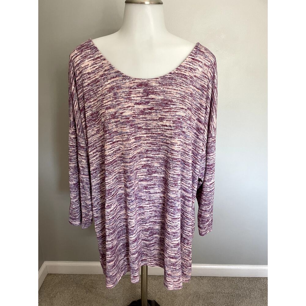 Bobeau -3/4 length cute top - BRAND NEW - Women's purple - fashionable